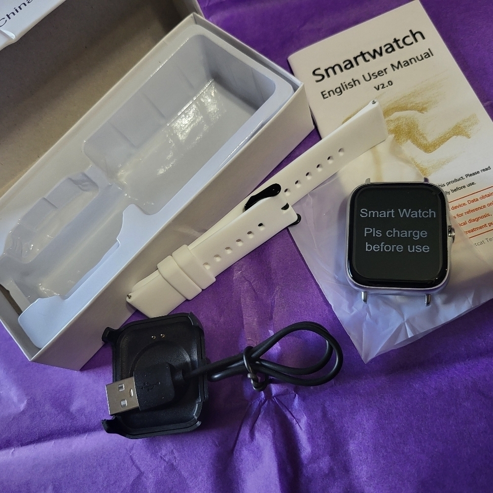 DesertCat Smart Watch - White NEW